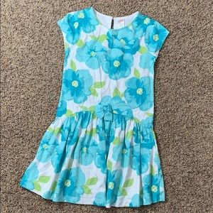 Girls Gymboree Blue Floral Sleeveless SunDress